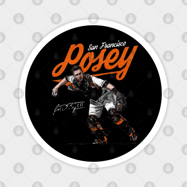 Buster Posey San Francisco Score Magnet by Jesse Gorrell